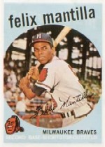 1959 Topps Baseball Cards      157     Felix Mantilla